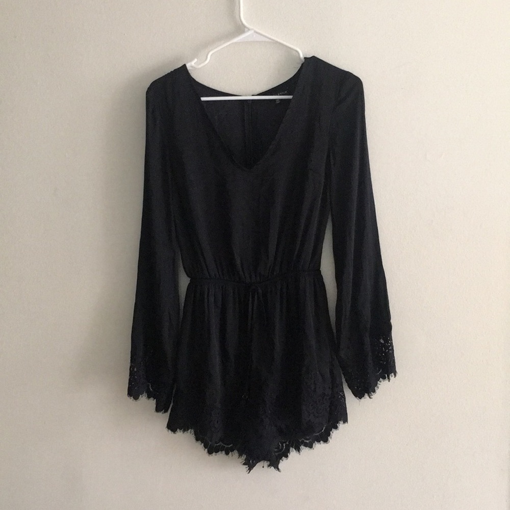 Kendall and Kylie black lace romper